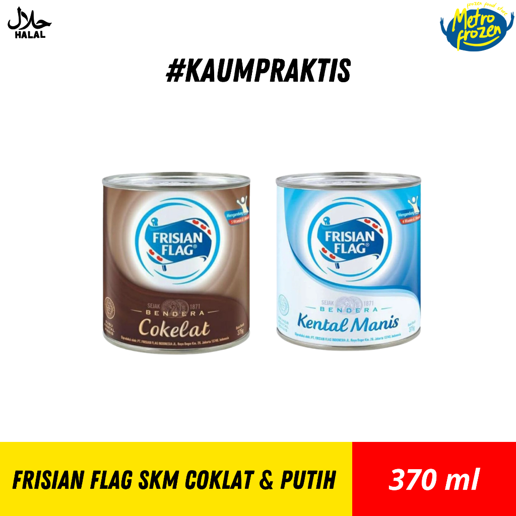 

FRISIAN FLAG Susu Kental Manis Coklat & Putih 370ml //susu kental manis coklat //susu kental manis putih