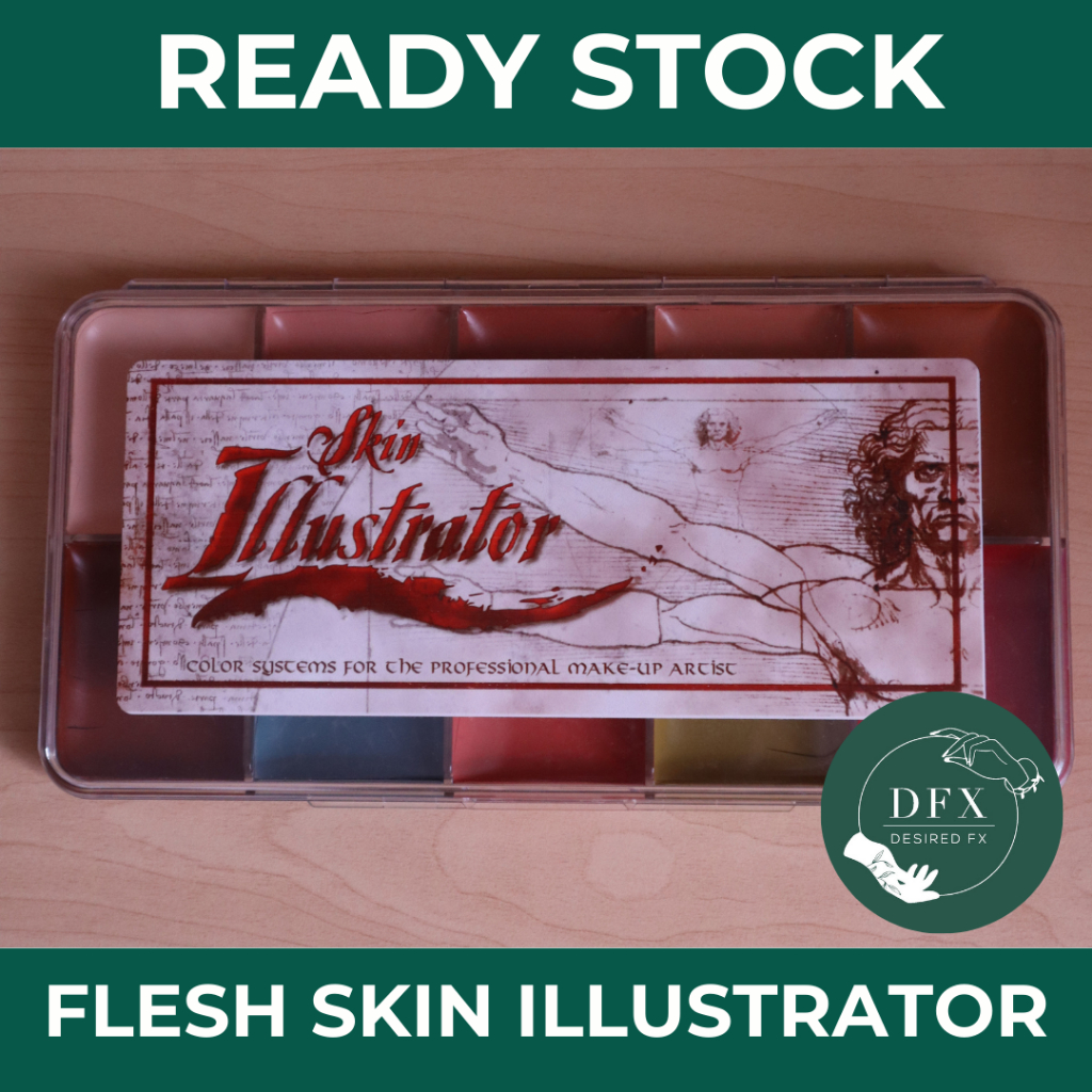 [READY] Skin Illustrator Flesh Tone Palette - SPESIAL EFEK MAKEUP ALCOHOL ACTIVATED PAINT | SFX DARA