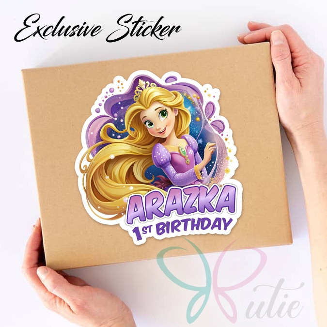 

50 STIKER / STICKER RAPUNZEL 2-2 ULANG TAHUN / ULTAH / BIRTHDAY