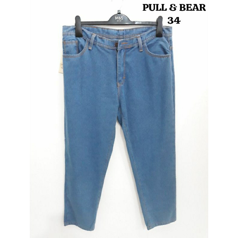 Celana jeans Boyfriend Panjang cewek dewasa Pull&Bear Size 34 Jumbo Matahari