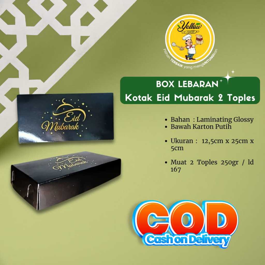 

BOX LEBARAN KOTAK IED MUBARAK 2 TOPLES 250GR