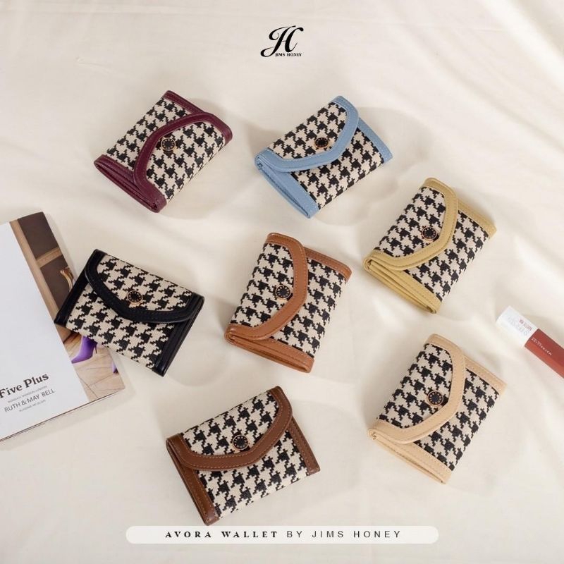 Jims Honey Avora Dompet Houndstooth
