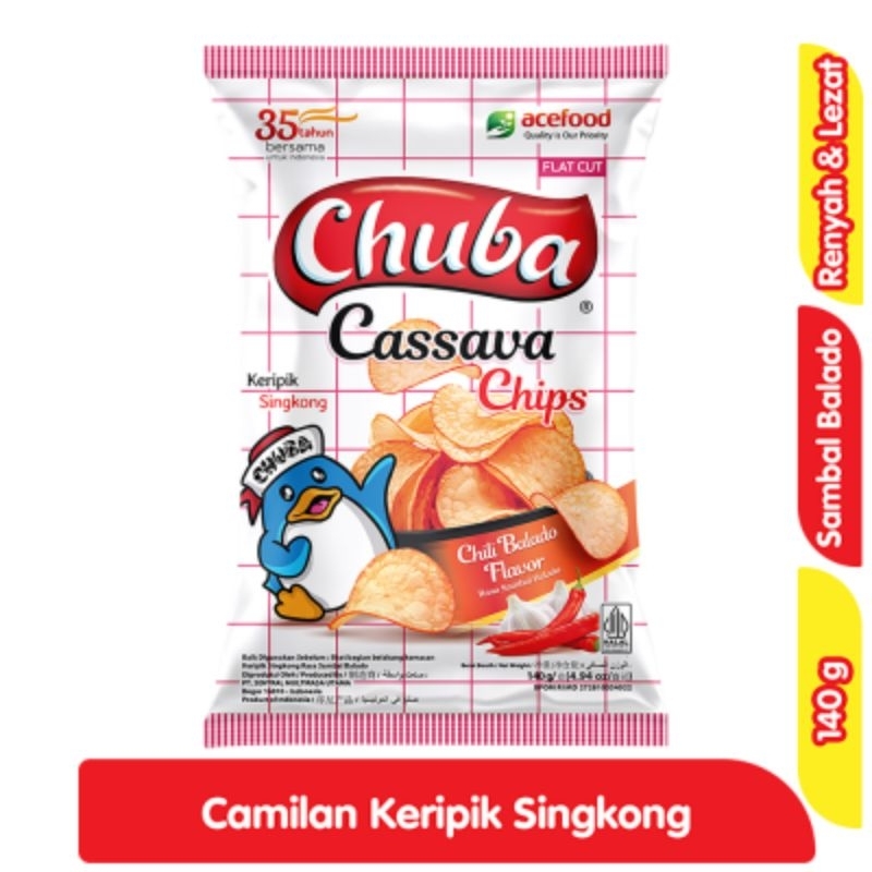 

Chuba Keripik Singkong Sambal Balado 140 g