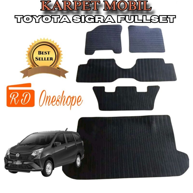 Karpet mobil sigra full set / Karpet full set mobil sigra / Matras mobil Toyota Sigra full set siap 