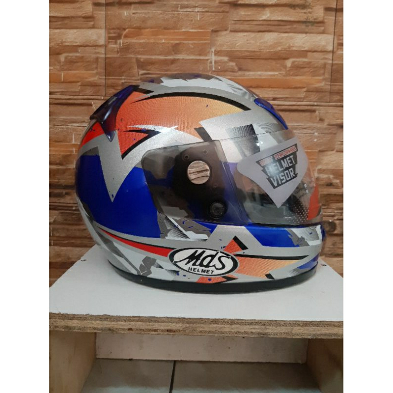 Helm Mds Lawas Jadul Motif Size.L (Bekas)