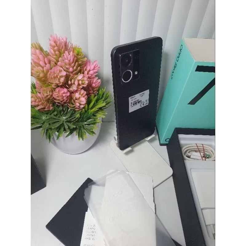 Oppo Reno 7 4g 8/256gb second kelengkapan fullset original ex resmi Indonesia