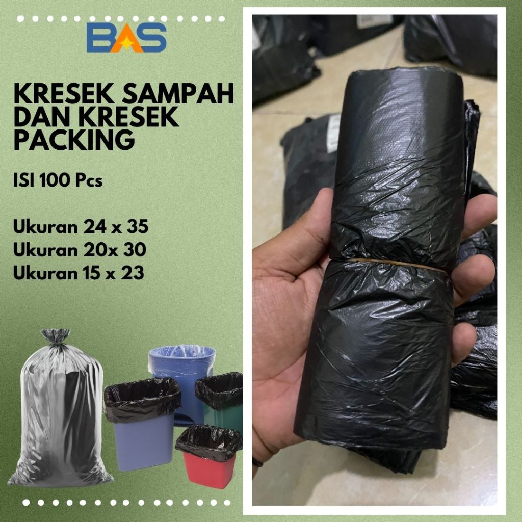Kresek Sampah/Kresek Packing, Kuat, Tebal, Tahan Lama, Ukuran 24 x 35, Ukuran 20 x 30 , Ukuran 15 x 