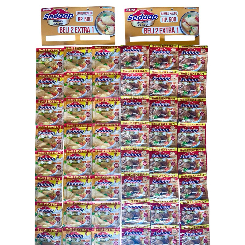

SEDAP BUMBU KALDU AYAM&SAPI PAKET HEMAT ISI 108 Isi /6renceng