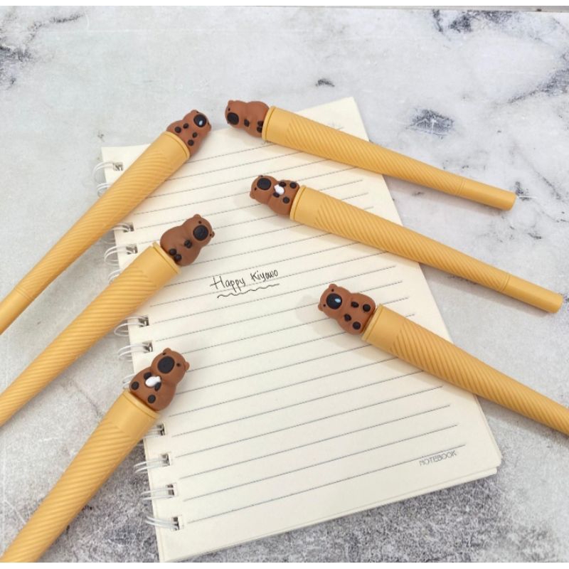 

Pen Gel Ice Cone CappyBara Pen Gel CappyBara Coklat Pen Gel Unik Lucu Termurah