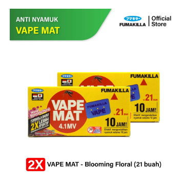 Fumakilla Vapee Obat Nyamuk Elektrik Mat Aroma Lavender /Floral Isi 21s 4.1mv