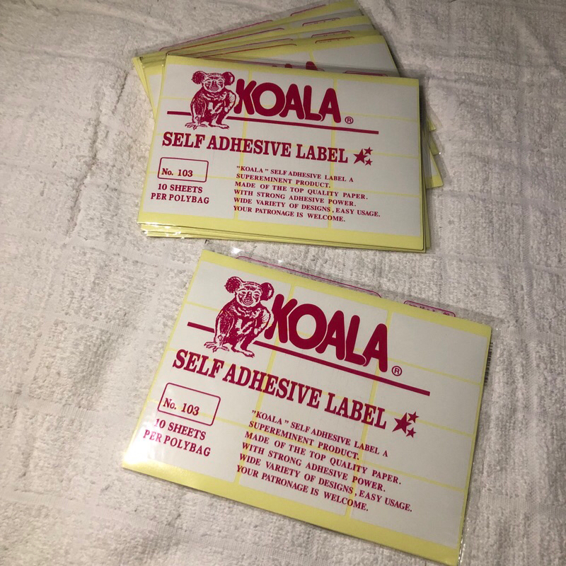 

Koala Self Adhesive Label No. 103