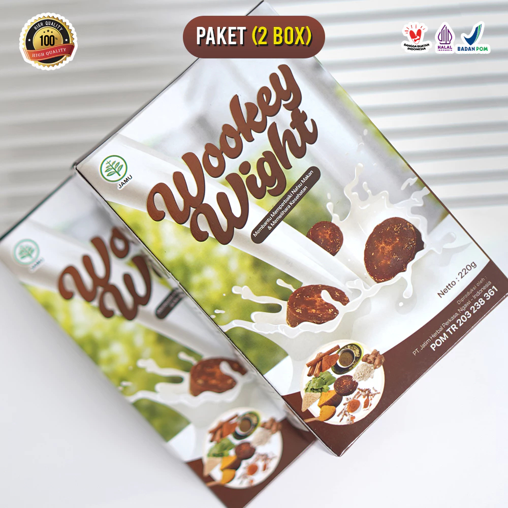 

PROMO SEHAT!!!!(2 BOX) Wookey Weight - Susu Penambah Berat Badan Herbal HALAL MUI