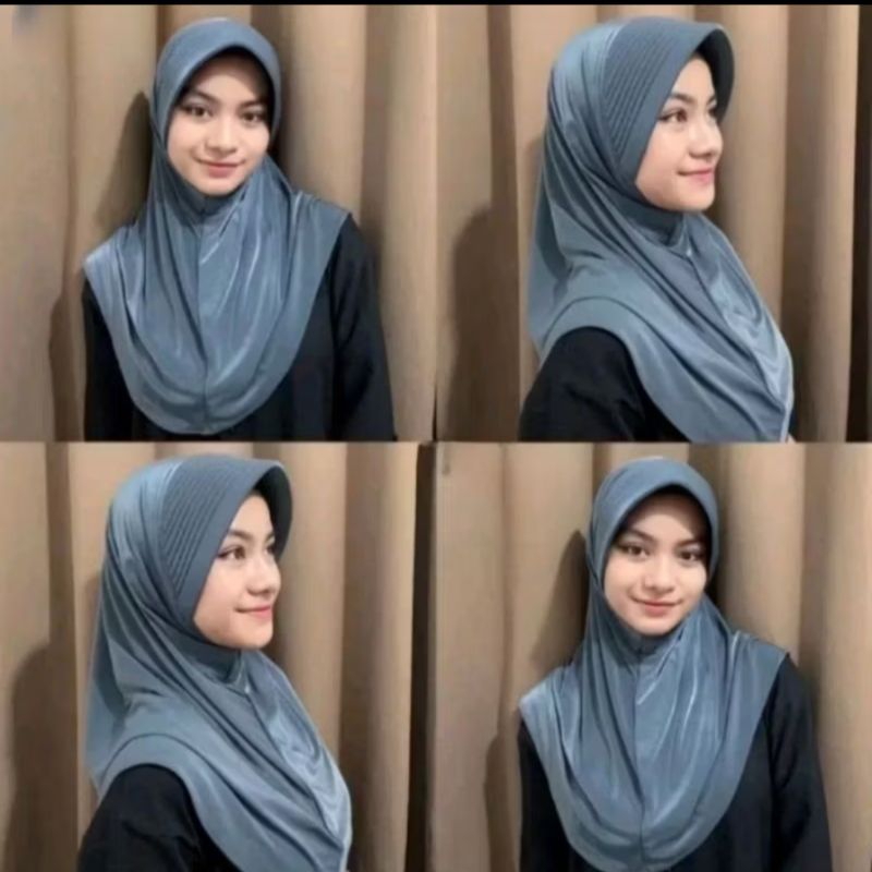 HIJAB SPORT INSTAN SIZE (M) KERUDUNG SPORT/HIJAB SPORT/KERUDUNG SEKOLAH/KERUDUNG OLAHRAGA