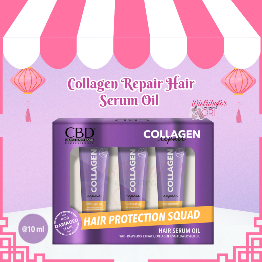 CBD Collagen Repair Hair Serum Oil | BPOM