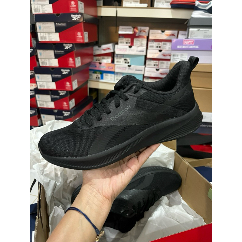 SEPATU REEBOK BLACK UNISEX REEBOK RUNNER ORIGINAL STORE REEBOK HITAM