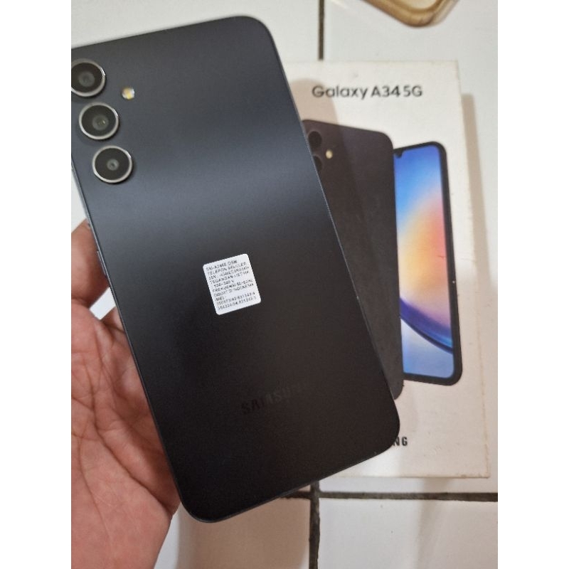 Samsung A34 5G bekas pemakaian ram plus 8gb asli SEIN