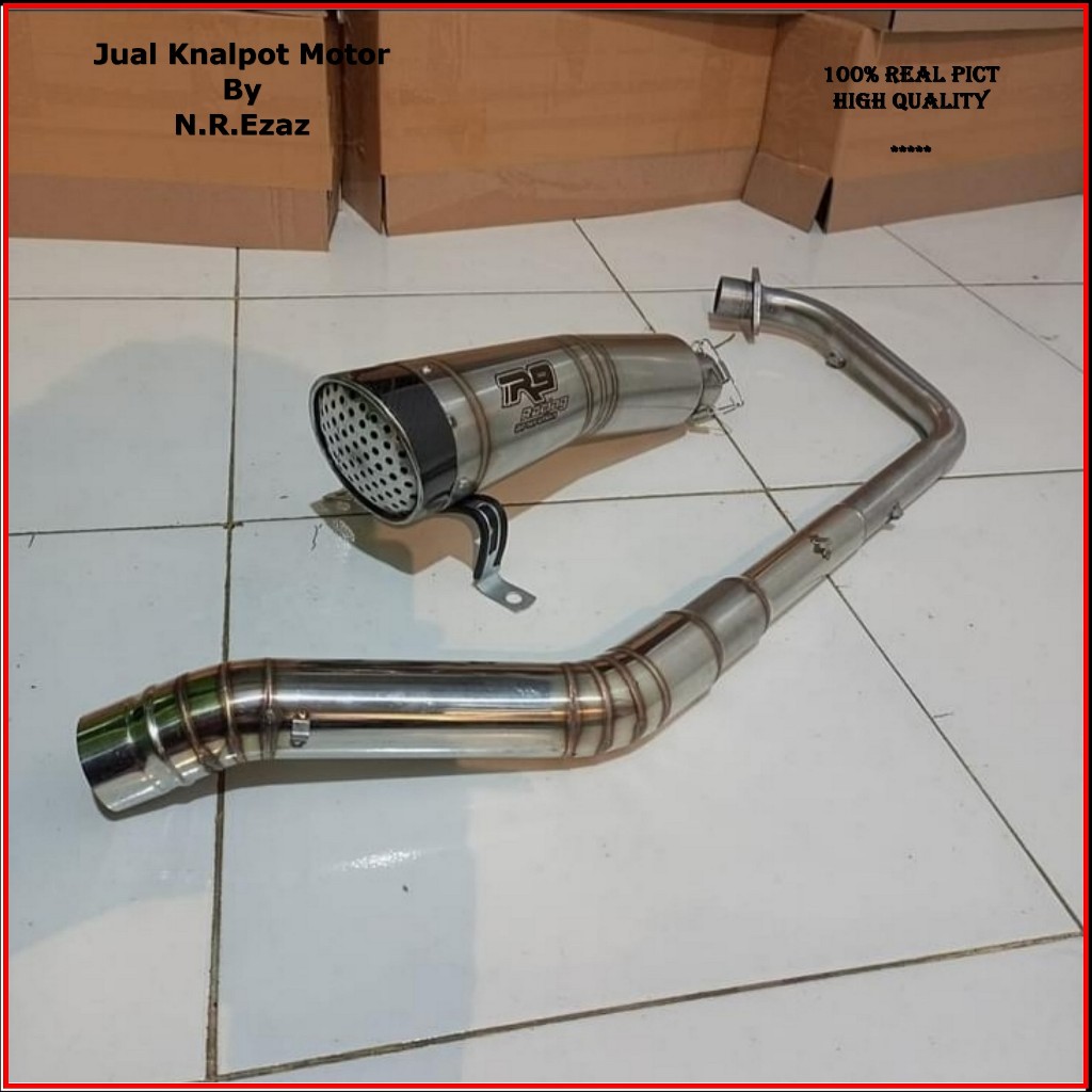 Knalpot R9 H2 Racing / Exhaust Muffler Gsx-R Ninja250 R15 CBR150 Vixion Byson Mp Tiger Verza