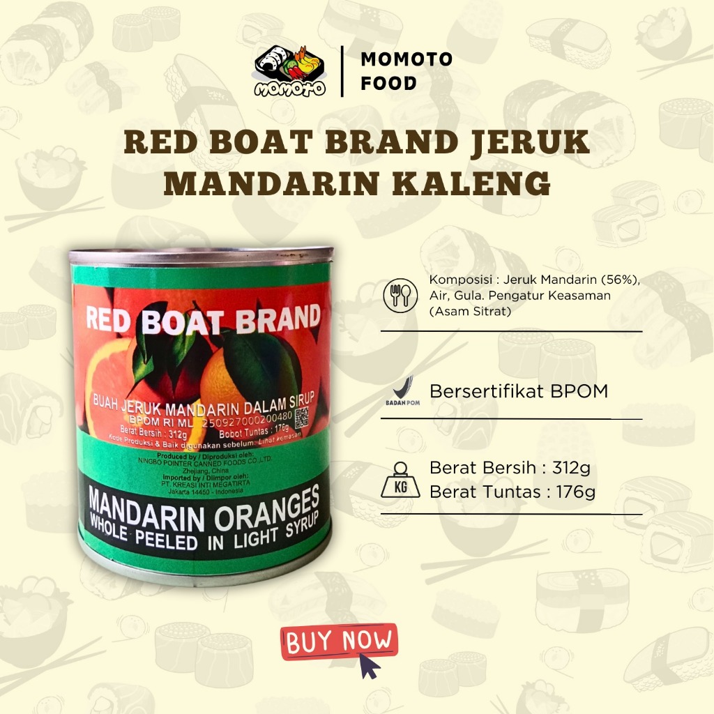 

Maknyuss1 Red Boat Brand Jeruk Mandarin Orange Kaleng 312 Gram