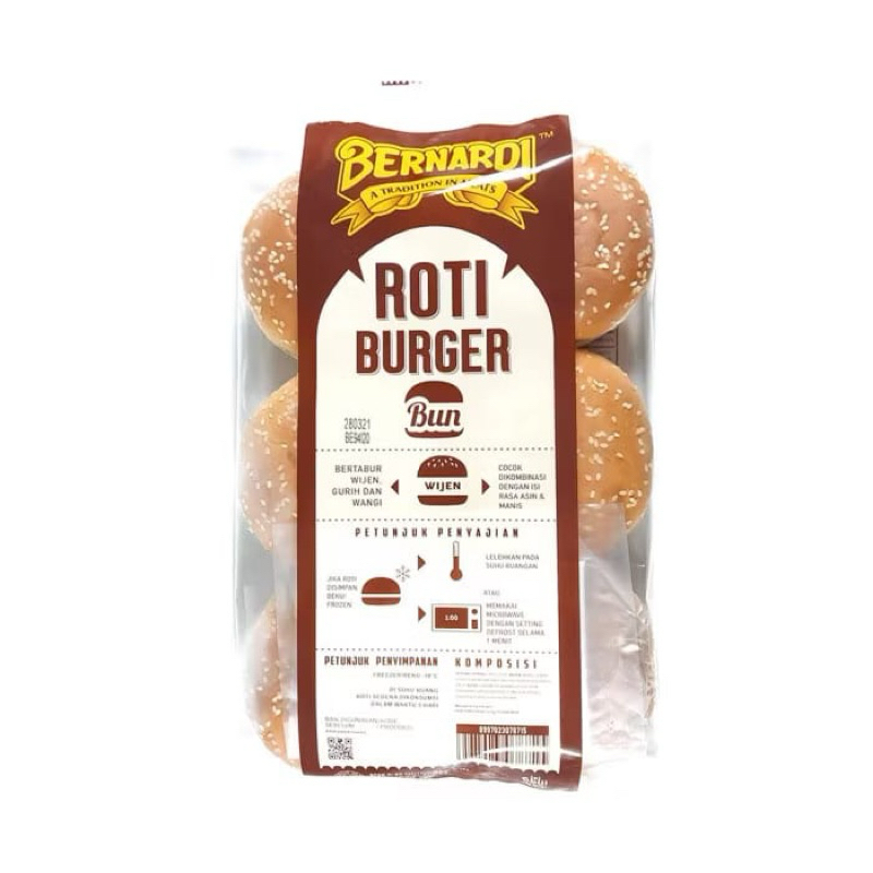 

Roti Burger Bernardi isi 6pcs