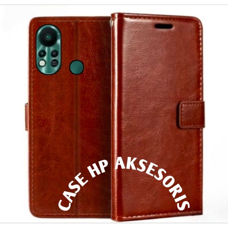 CASE INFINIX HOT 11S X6812 X6812B FLIP COVER WALLET SARUNG HP CASING DOMPET LEATHER CASE HP/CASING H