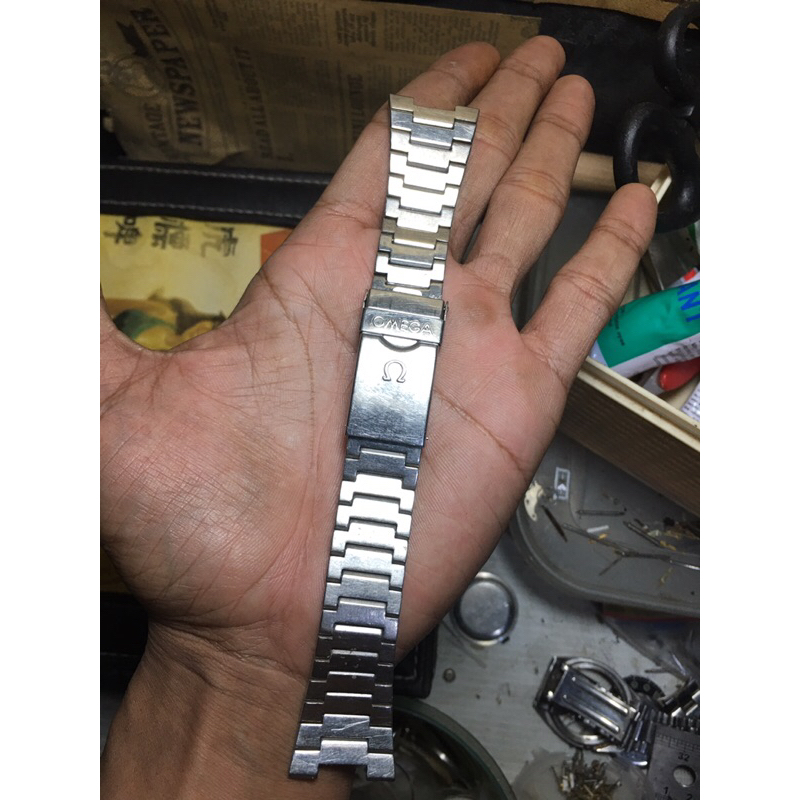 Strap/rantai jam tangan Omega stenlis solid 18mm