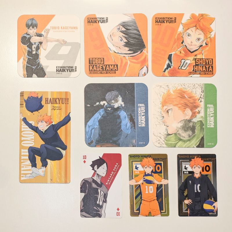 [WAJIB CO PACKING] OFFICIAL HAIKYUU COASTER CARD TAG PHOTOCARD KAGEYAMA HINATA SUNA RINTAROU