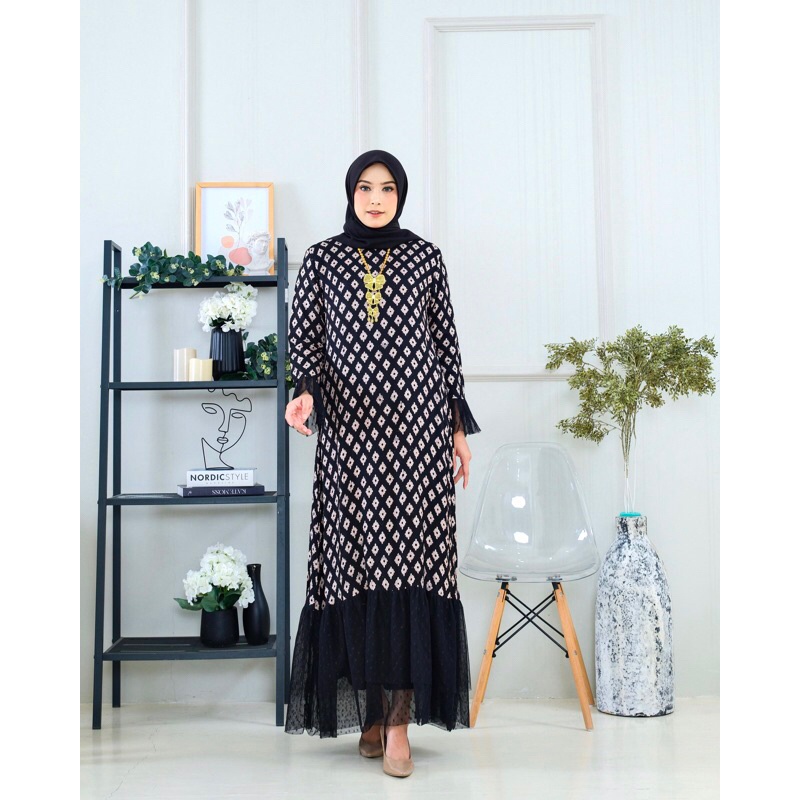 Rumiiya Gamis Viscose Sutra, Baju Lebaran, Gamis Model Terbaru,Baju Kondangan, Baju Bridesmaid, Dres