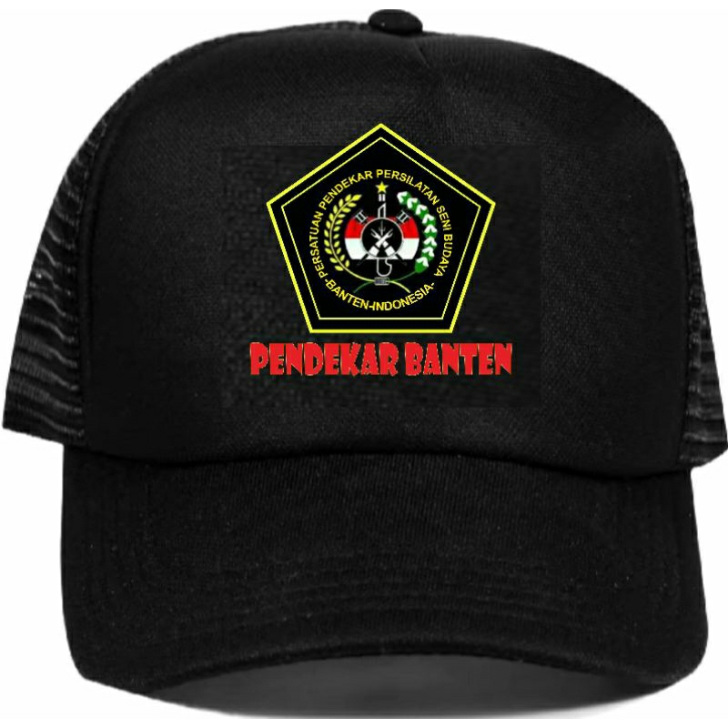 Pendekar banten topi jaring trucker logo pendekar banten