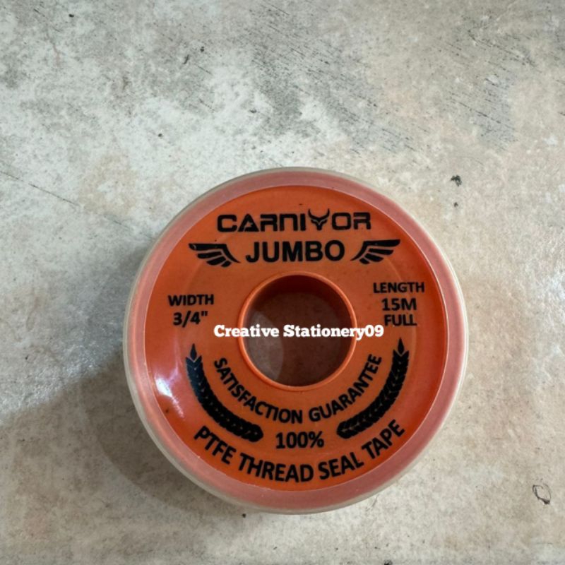 Seal Tape Jumbo / Sealtape Besar 3/4 Inch 15mtr / Isolasi Pipa Jumbo