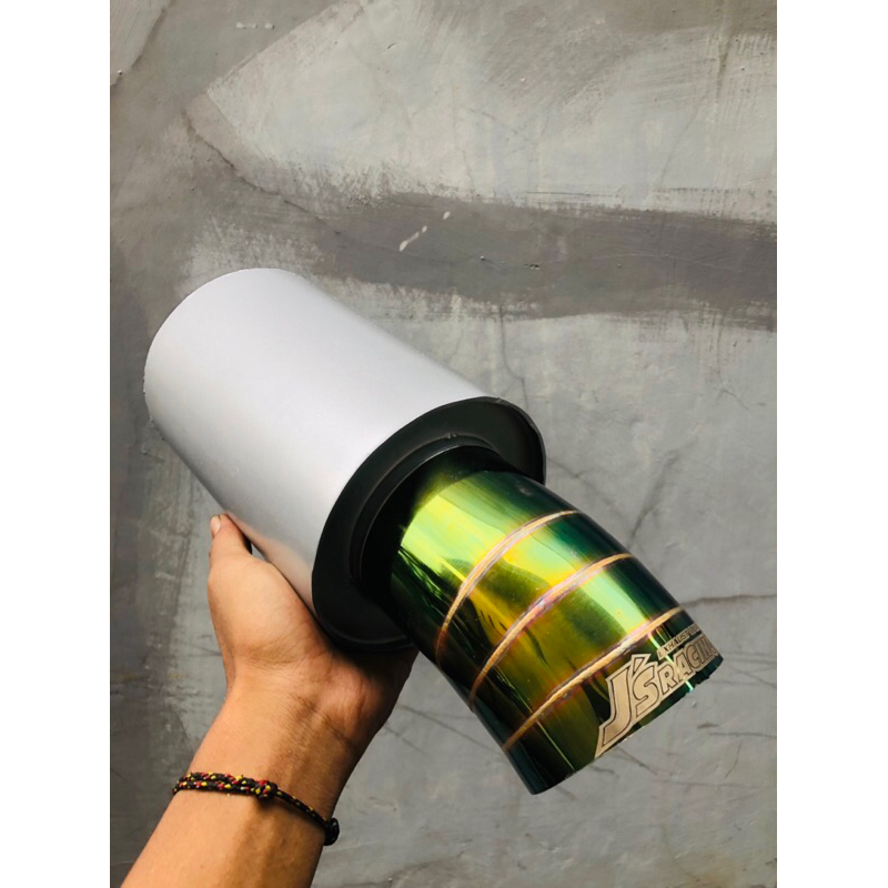 Knalpot Mobil Js Racing Pelangi Tabung Galvanis