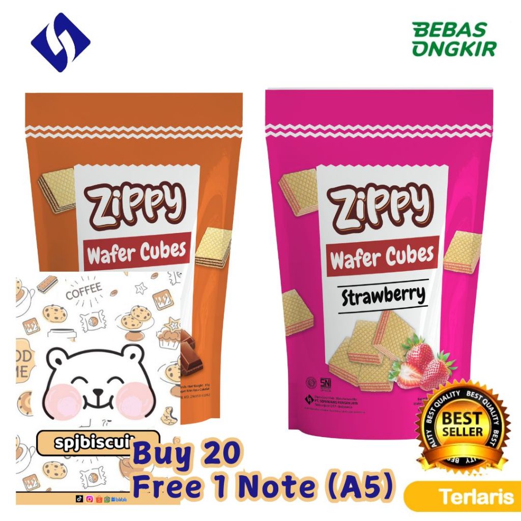 

Zippy Wafer Pouch Cokelat dan Strawberry 35 gr