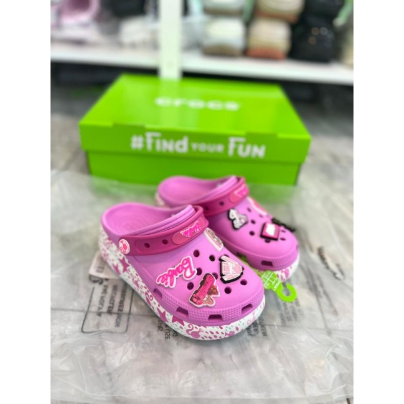 Sandal crocs barbie anak / crocs crush barbie cutie / Sandal anak crush barbie