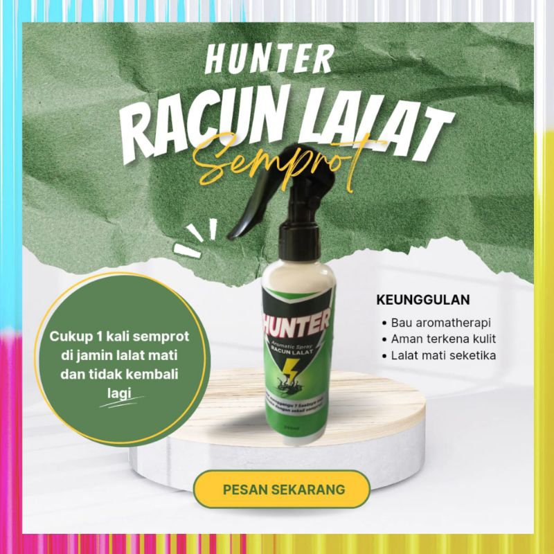 HUNTER RACUN SEMPROT PEMBUNUH PEMBASMI HAMA LALAT RACUN LALAT SEMPROT PEMBUNUH PEMBASMI LALAT RAYAP 