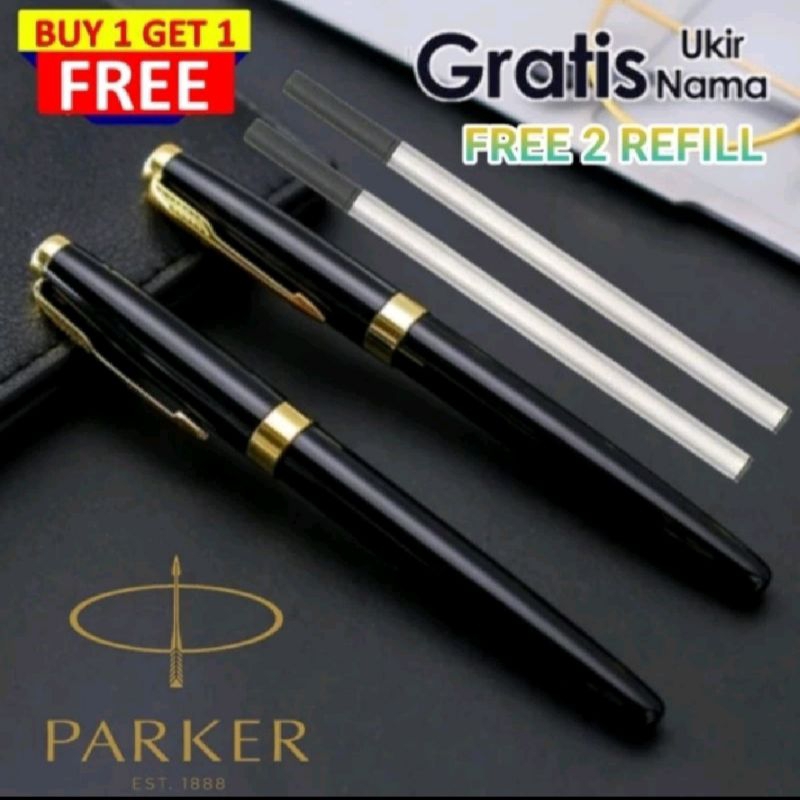 

PROMO...!!! Pulpen Mewah Roller Ball Sign Pen Buy 1 Get 1 Free Dan 2 Refill Pen Gratis Grafir Nama Dan Box Bludru Exlusive