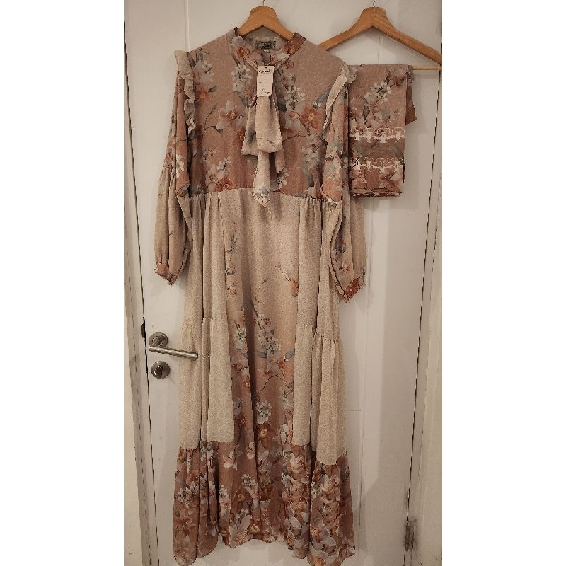 ABAYA / GAMIS SUTRA SET KERUDUNG NAJWA ORIGINAL