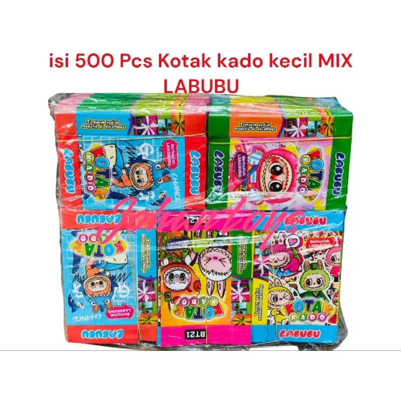 

500 PCS KOTAK KADO KECIL MOTIF LABUBU