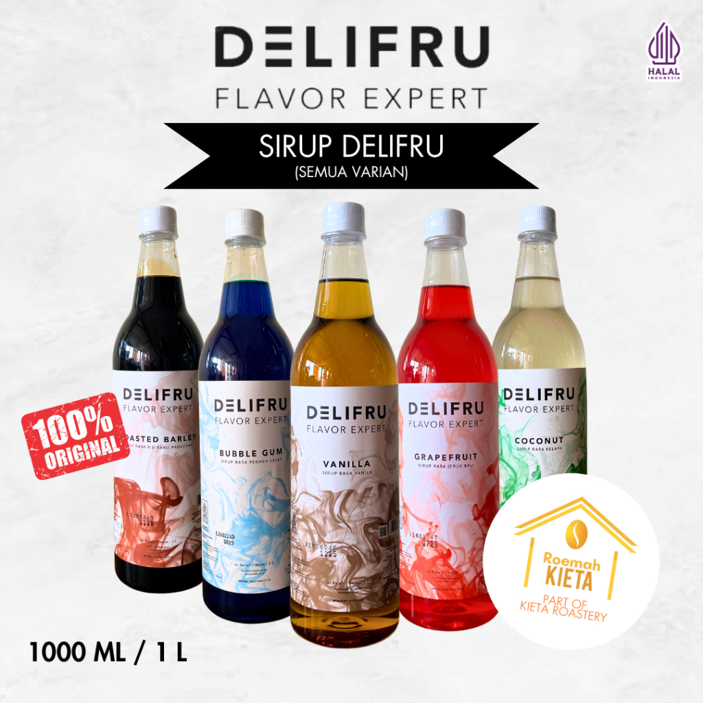 

Roemah Kieta - Delifru Syrup 1000ml / 1 Liter | Sirup Rasa Minuman Kopi Restoran Cafe