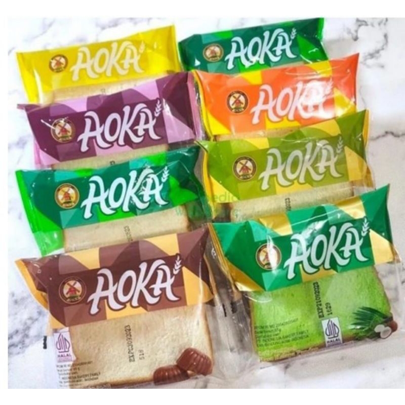 

Roti Panggang Aoka Aneka Rasa/Roti Aoka Roti Isian Lembut/Roti gulung Aoka Keju Coklat