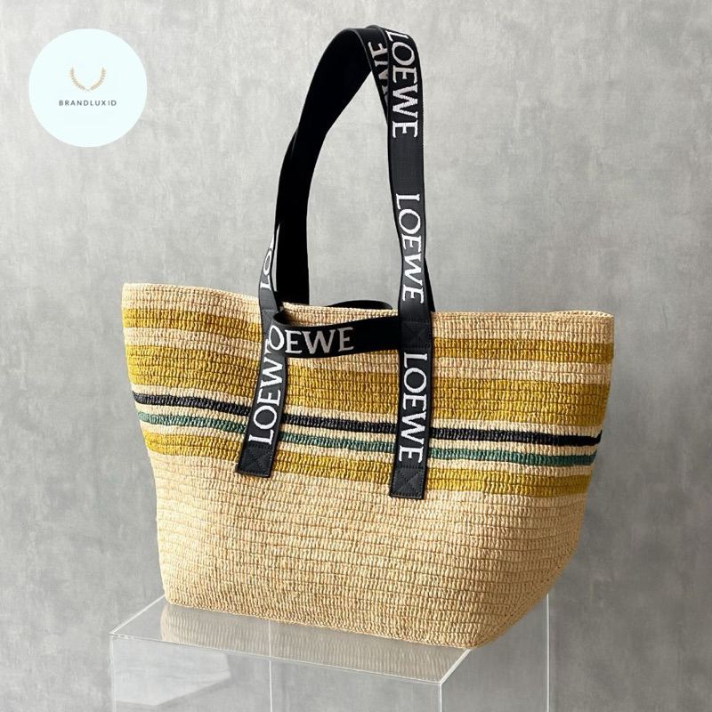 Loewe Paula Ibiza Fold Shopper Tote Bag Multicolor