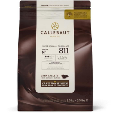 

CALLEBAUT 811 DARK 54,5% KEMASAN ASLI 2,5KG, REPACK 1KG