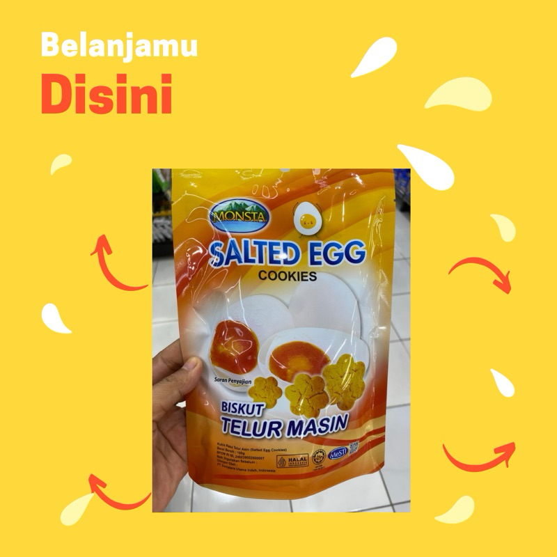 

Monsta Biskuit salted egg/keju/kacang hijau