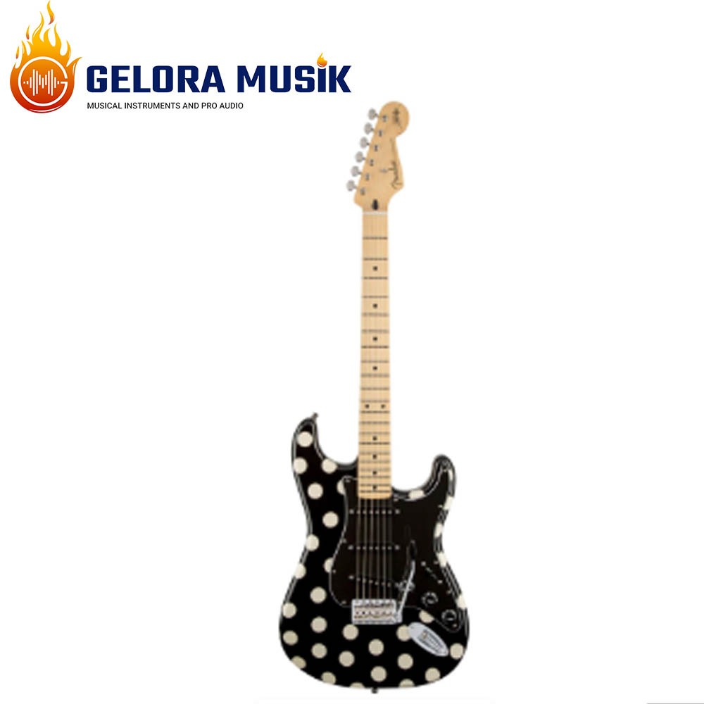Gitar Elektrik Fender Artist Buddy Guy Stratocaster, Maple Neck, Polka Dot Finish, w/Gigbag