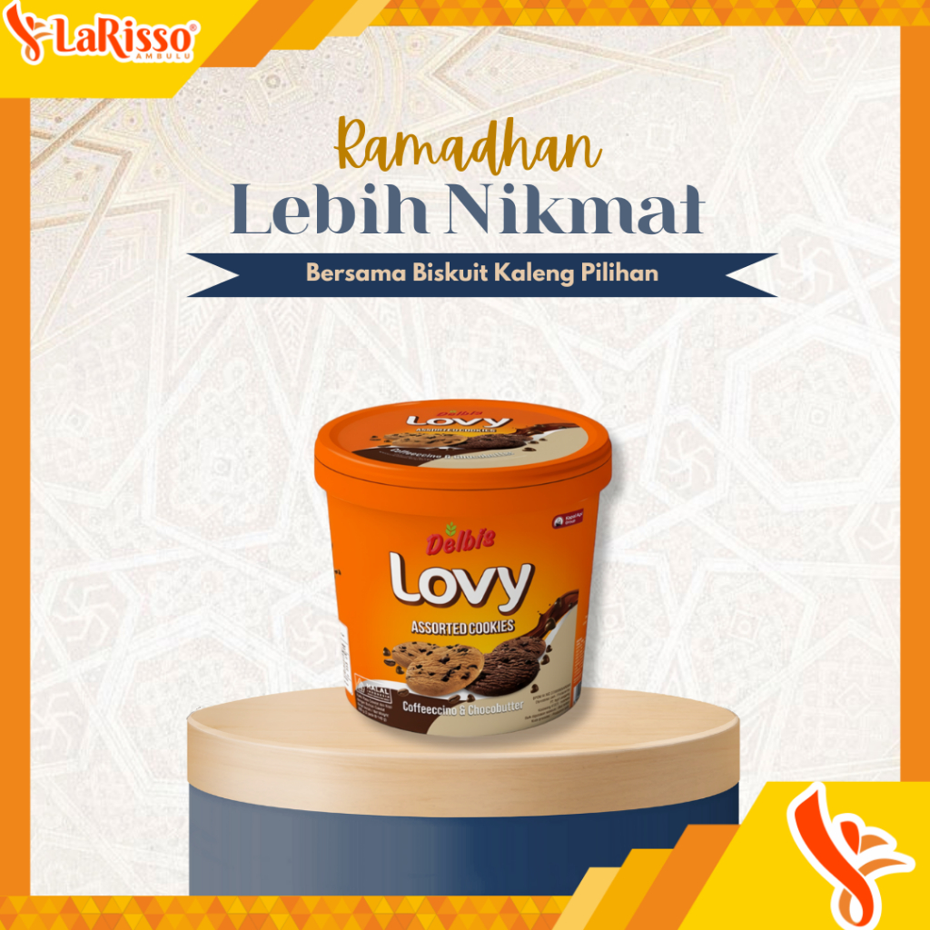 

DELBIS LOVY ASSORTED 280GR COOKIES COFFECCINO&CHOCOBUTTER (TWINPACK 2'S)15