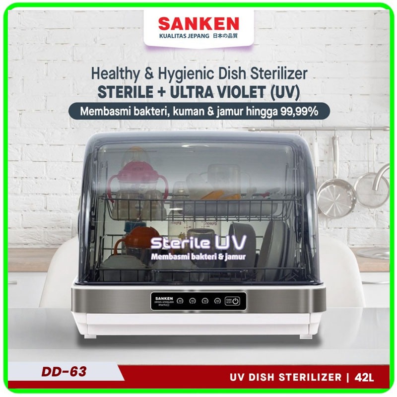 DISH DRYER SANKEN DD 33 UV/SANKEN DD 63 UV/Sanken DD-38 UV Dish Dryer Steriliser UV Sterilizer Baby 