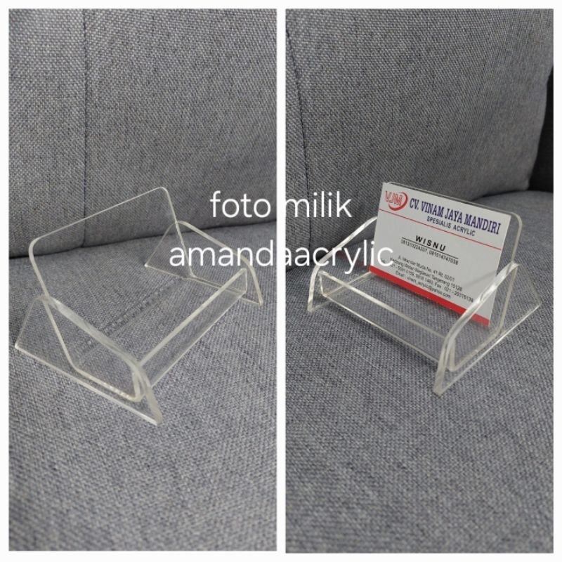 

Acrylic tempat kartu nama 4mm+3mm tanpa tutuup