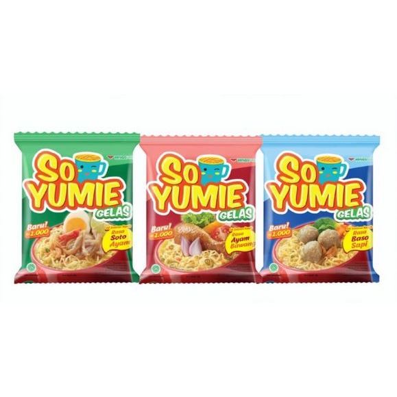 

SO YUMIE GELAS 30gr AYAM BAWANG BASO SAPI MI INSTAN SIAP SEDUH MIE INSTANT RENCENG ECER SOTO AYAM CEMILAN ANAK GROSIR MURAH WDMART