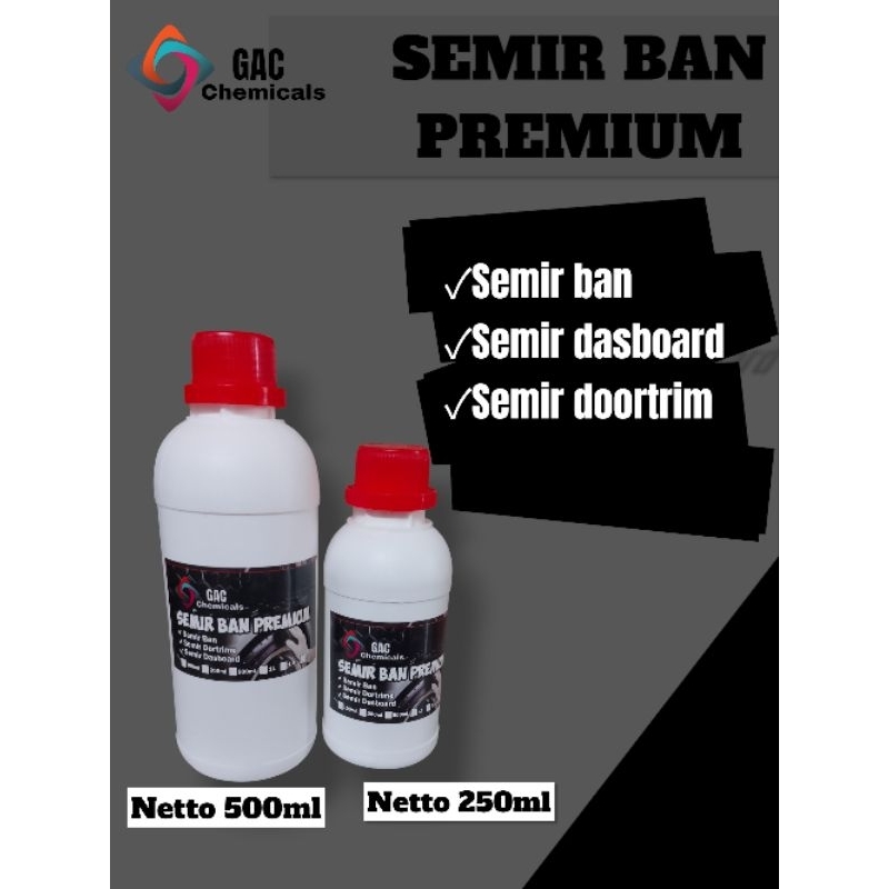 GAC Silicon Semir Ban Premium cair, pengkilap ban motor mobil serbaguna/semir ban water based