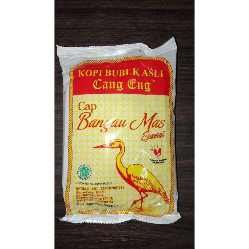 

Kopi Bubuk Asli Cang Eng Cap Bangau Mas 100gram