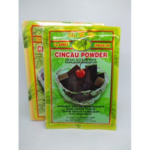 

CINCAU POWDER CAP BUNGA JANGGELAN GRASS JELLY ISI 10 BKS