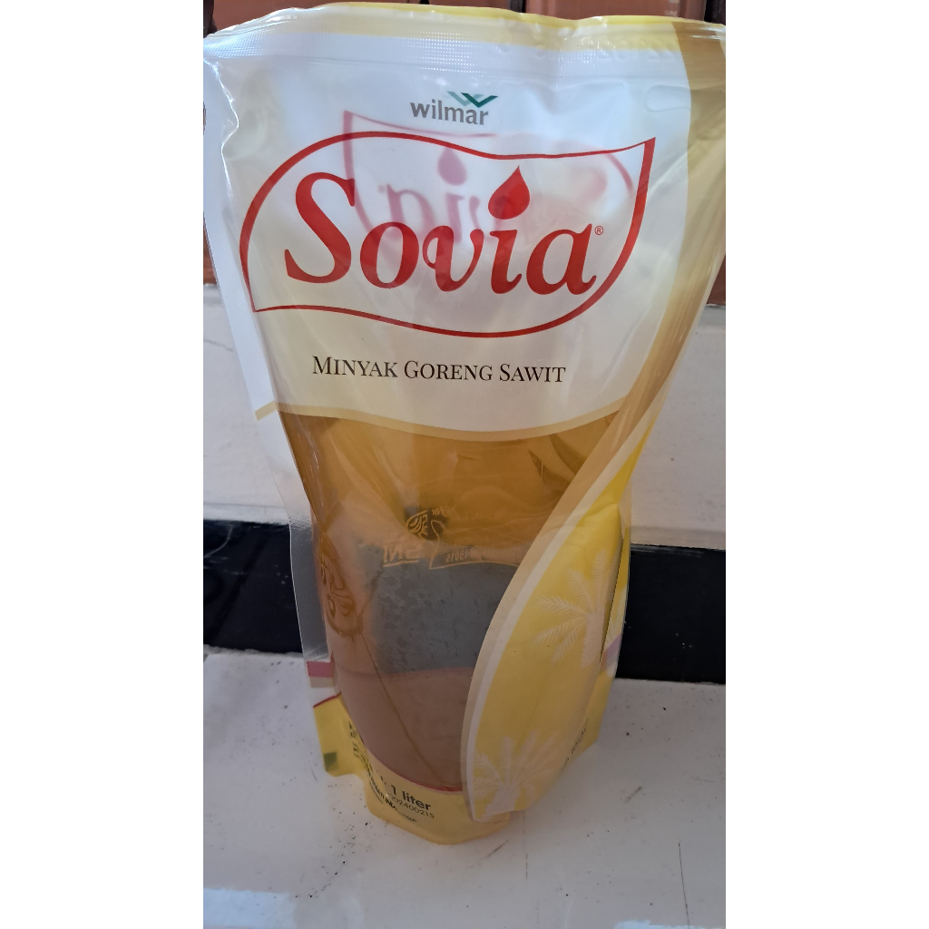 

minyak sovia 1 liter kemasan refill pouch